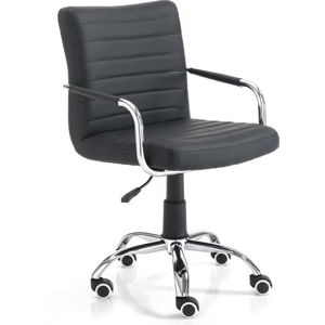 Černá kancelářská židle na kolečkách Tomasucci Milko