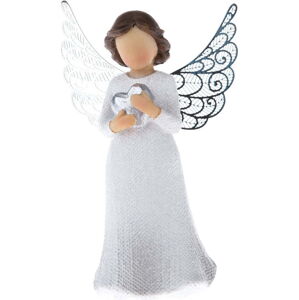 Soška anděla se srdcem Dakls, výška 12 cm