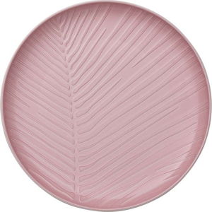 Bílo-růžový porcelánový talíř Villeroy & Boch Leaf, ⌀ 24 cm
