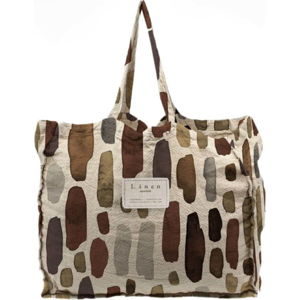 Látková taška Linen Couture Geometric, šířka 50 cm