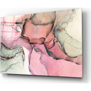 Skleněný obraz Insigne Rose Marble Pattern, 110 x 70 cm