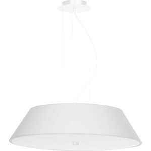 Bílé závěsné svítidlo se skleněným stínidlem ø 60 cm Hektor – Nice Lamps