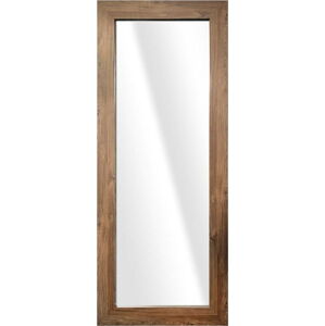 Nástěnné zrcadlo v hnědém rámu Styler Jyvaskyla, 60 x 148 cm