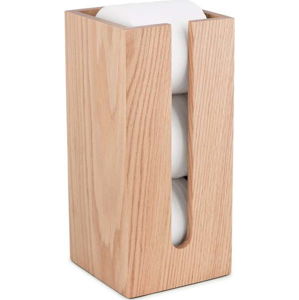 Zásobník na toaletní papír z dubového dřeva Wireworks Mezza