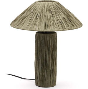 Khaki stolní lampa (výška 41 cm) Samse – Kave Home