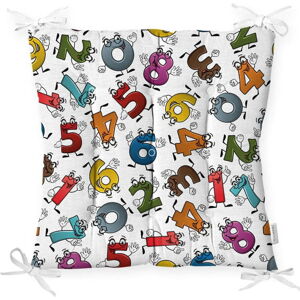 Podsedák s příměsí bavlny Minimalist Cushion Covers Crazy Numbers, 40 x 40 cm
