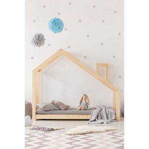Domečková postel z borovicového dřeva Adeko Mila DMS, 135 x 190 cm