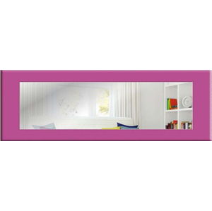 Nástěnné zrcadlo s růžovofialovým rámem Oyo Concept Eve, 120 x 40 cm