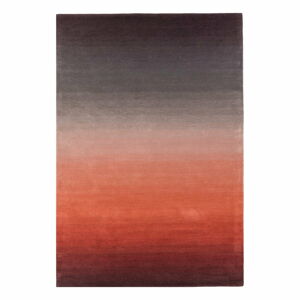 Červeno-šedý koberec Asiatic Carpets Ombre, 120 x 170 cm