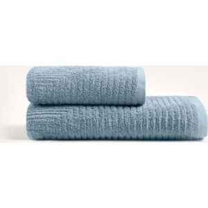 Modré bavlněné ručníky a osušky v sadě 2 ks - Foutastic