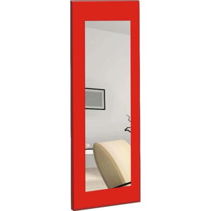 Nástěnné zrcadlo s červeným rámem Oyo Concept Chiva, 40 x 120 cm
