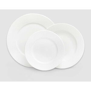 18dílná sada bílých porcelánových talířů Bonami Essentials Imperio