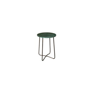 Zelený mramorový odkládací stolek Dutchbones, ⌀ 41 cm