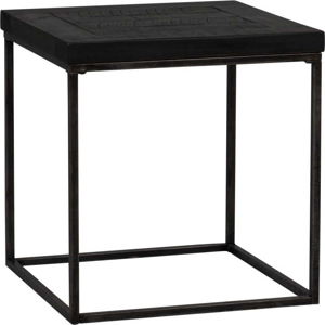 Černý dřevěný odkládací stolek Rowico Lato