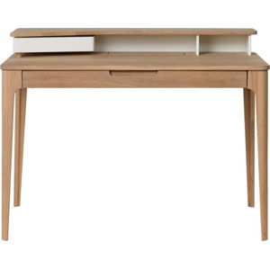 Psací stůl ze dřeva bílého dubu Unique Furniture Amalfi