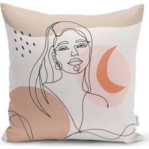 Povlak na polštář Minimalist Cushion Covers Drawing Woman, 45 x 45 cm
