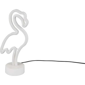 Bílá LED stolní lampa (výška 29 cm) Flamingo – Trio