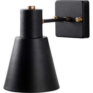 Nástěnné svítidlo v černé a zlaté barvě ø 14 cm Funnel – Opviq lights