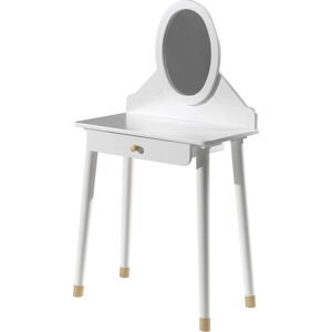 Bílý dětský toaletní stolek z borovicového dřeva Vipack Billy