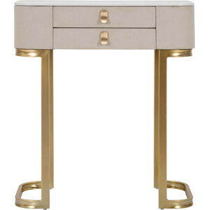Konzolový stolek v béžovo-zlaté barvě 40x70 cm Beauty – Mauro Ferretti