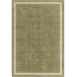 Khaki ručně tkaný vlněný koberec 68x240 cm Albi – Asiatic Carpets
