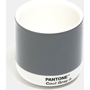 Šedý keramický termo hrnek Pantone Cortado, 175 ml