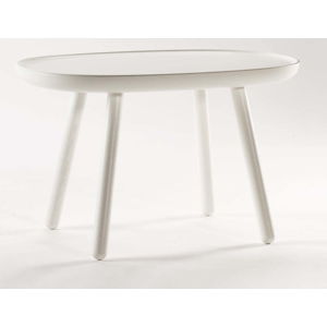 Bílý odkládací stolek z masivu EMKO Naïve Medium