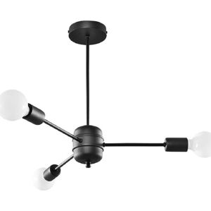 Černé závěsné svítidlo 61x61 cm Benedett - Nice Lamps