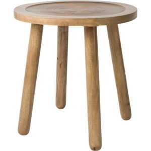 Odkládací stolek z mangového dřeva Zuiver Dendron, ⌀ 43 cm