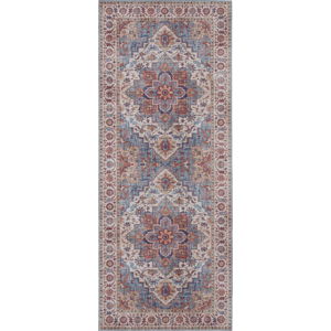Červeno-modrý koberec Nouristan Anthea, 80 x 200 cm