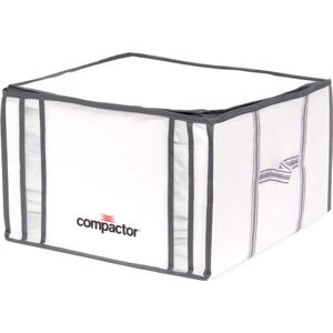 Bíly úložný box s vakuovým obalem Compactor Black Edition, objem 125 l