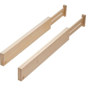 Sada 2 rozdělovačů do zásuvky ze dřeva paulownia iDesign Eco, výška 6,4 cm
