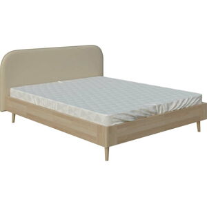 Béžová dvoulůžková postel ProSpánek Arianna, 180 x 200 cm