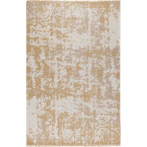Žluto-béžový bavlněný koberec Oyo home Casa, 75 x 150 cm