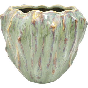 Zelený keramický květináč PT LIVING Flora, ø 16,5 cm