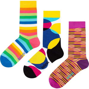 Set 3 párů ponožek Ballonet Socks Stripy v dárkovém balení, velikost 41 - 46