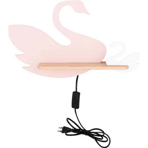 Bílo-růžové dětské svítidlo Swan – Candellux Lighting