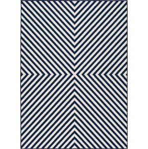Modro-bílý venkovní koberec Universal Cannes Hypnotic, 160 x 230 cm