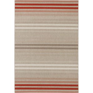 Červeno-krémový venkovní koberec Bougari Paros, 200 x 290 cm