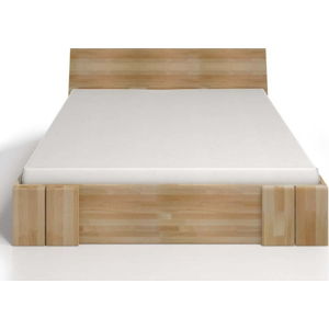 Dvoulůžková postel z bukového dřeva se zásuvkou SKANDICA Vestre Maxi, 140 x 200 cm
