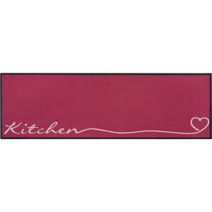 Červený běhoun Zala Living Kitchen, 50 x 150 cm
