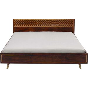 Dvoulůžková postel z mangového dřeva v přírodní barvě 180x200 cm Muskat – Kare Design