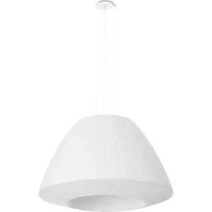 Bílé závěsné svítidlo se skleněným stínidlem ø 60 cm Soprano - Nice Lamps