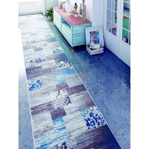 Modrý koberec Muriel Sento, 80 x 160 cm