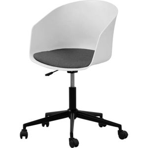 Bílá kancelářská židle na kolečkách Interstil MOON