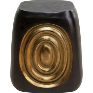 Stolička v černo-zlaté barvě Drum Circle – Kare Design