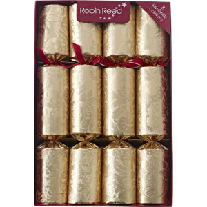 Sada 8 vánočních crackerů Robin Reed Decadence Gold
