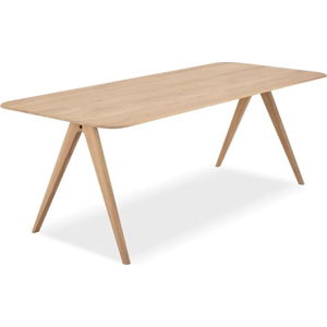 Jídelní stůl z dubového dřeva Gazzda Ava, 90 x 220 cm