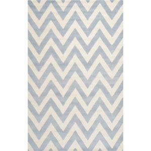 Vlněný koberec Safavieh Stella Light Blue, 243 x 152 cm