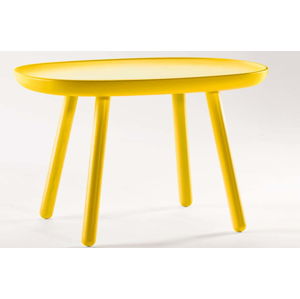 Žlutý odkládací stolek z masivu EMKO Naïve Medium